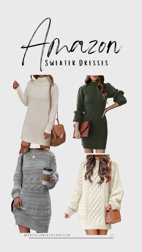 2023 Sweater Dress, Sweater Dress Amazon, Best Sweater Dresses On Amazon, Holiday Sweater Dress, Sweater Dress 2023, Sweater Dress Outfit 2023, Amazon Sweater Dress, Amazon Christmas Outfits Women, Sweater Dress Outfit Christmas