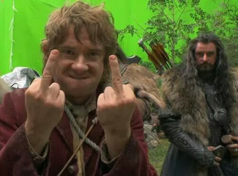 Oh, Martin. The Hobbit Funny, Bilbo Thorin, Hobbit Funny, Lotr Cast, Lotr Funny, Middle Earth Art, The Hobbit Movies, Thorin Oakenshield, Bilbo Baggins