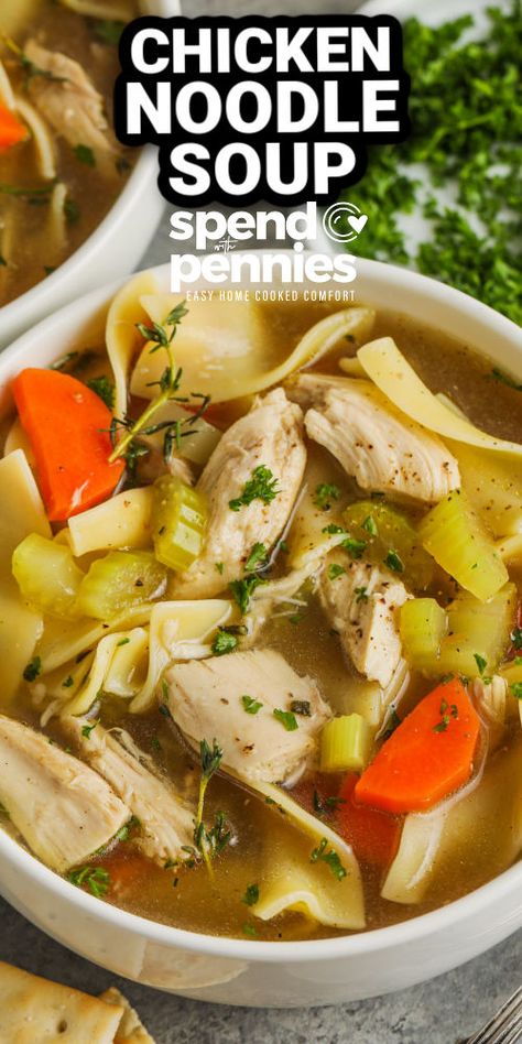 Pressure Cooker Chicken Noodle Soup, Chicken Noodle Soup Crock, Noodle Soup Crock Pot, Gluten Free Chicken Noodle Soup, Ina Garten Chicken, Rotisserie Chicken Soup, Chicken Noodle Soup Recipe Homemade, Best Chicken Noodle Soup, Chicken Noodle Soup Crock Pot