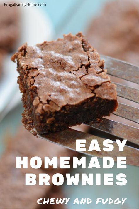 9x13 Brownie Recipe, Home Made Brownies, Homemade Brownies From Scratch, Homemade Brownies Recipe, Easy Homemade Brownies, Homemade Fudge Brownies, Chewy Brownies Recipe, Brownie Mix Recipes, Homemade Brownies Easy