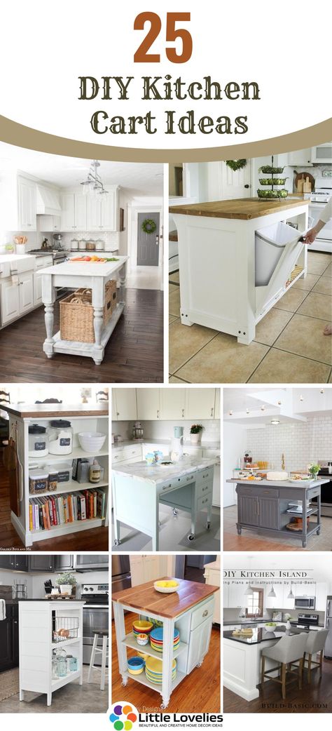 25 Best Diy Kitchen Cart Ideas Kitchen Cabinet On Wheels, Kitchen Carts And Islands, Kitchen Cart Ideas Diy, Kitchen Cart Decor Ideas, Kitchen Islands With Wheels, Diy Kitchen Trolley, Small Kitchen Cart Ideas, Diy Kitchen Island Cart, Kitchen Cart Organization