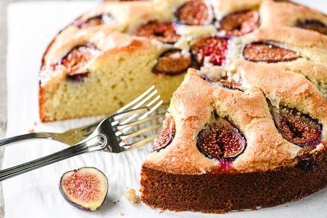 Almond Fig Cake Whipped Yogurt, The View From Great Island, Fig Cake, Cake Mug, Full Fat Yogurt, Fig Recipes, Sweet Coffee, Gluten Free Cake, Dried Figs