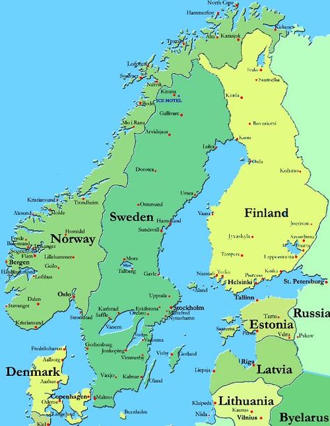 Denmark, Norway, Sweden, Finland, Estonia, Latvia, Lithuania and Belarus. Denmark History, Norwegian Culture, Norway Map, Topography Map, Well Educated, Homeschool Worksheets, Alesund, Scandinavian Countries, Scandinavia Travel