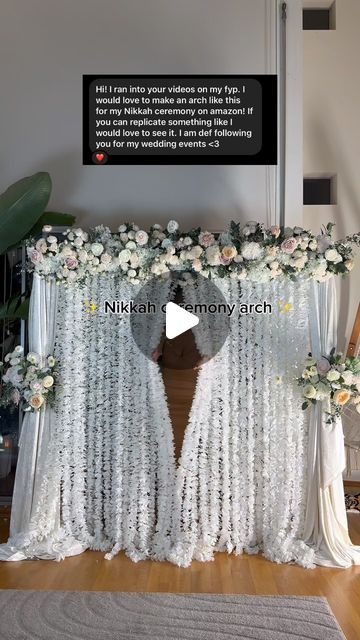 Diy Nikkah Partition, Nikkah Divider, Nikkah Partition, Nikkah Decor, Nikkah Ceremony, Nikah Decor, Nikah Ceremony, Wedding Diary, Party Hacks