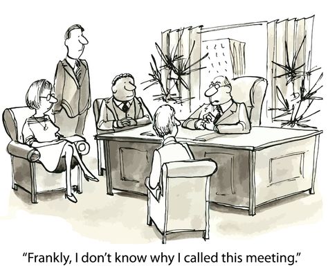 The Three Reasons to Hold a Meeting Facilitation Techniques, Boring Meeting, Work Cartoons, Bad Boss, New Yorker Cartoons, 8th Sign, Best Doctors, Office Humor, Funny Animal Memes