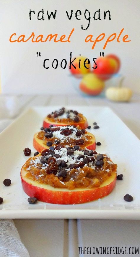 Low Carb Vegan Breakfast, Raw Vegan Snacks, Vegan Caramel Apple, Healthy Vegan Dessert, Raw Breakfast, Caramel Apple Cookies, Date Caramel, Raw Vegan Diet, Raw Vegan Desserts