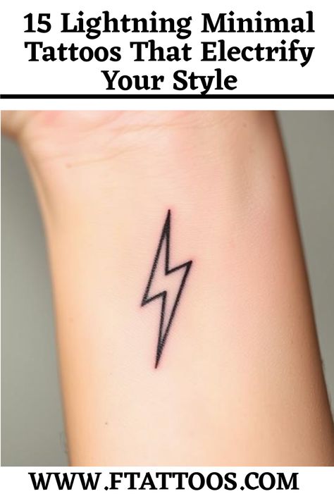 Discover 15 striking lightning minimal tattoos that electrify your style and reveal the hidden meanings behind each electrifying design. Lightning Bolt Tattoo Men, Lightning Bolt Tattoo Meaning, Lightning Tattoos, Lightning Bolt Tattoo, Energy Symbols, Lightning Tattoo, Bolt Tattoo, Create A Tattoo, Minimal Tattoos