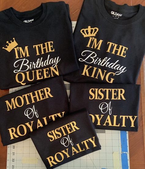 Set of 5 Matching Birthday Tshirts Customized Birthday Shirts | Etsy Personalized Birthday T-shirt, Trip Ideas For Couples, 40th Birthday Trip Ideas, 40th Birthday Trip, Birthday Trip Ideas, Happy Birthday Shirts, 21 Bday, Happy Birthday Shirt, Birthday Squad Shirts