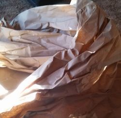 Brown Packing Paper Crafts, Packing Paper Crafts, Brown Paper Crafts, Kraft Paper Art, Brown Packing Paper, Barn Door Decor, Brown Packaging, Cardboard Houses, Recycling Crafts