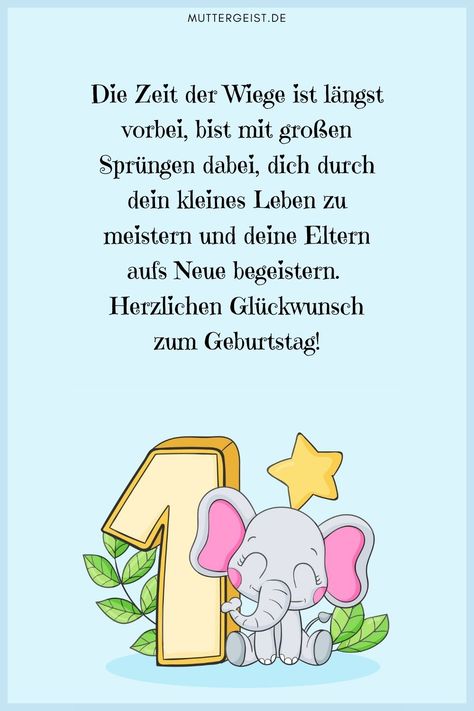 Glückwünsche Zum 1. Geburtstag - Die Besten Wünsche Zum Ersten Geburtstag Natural Life Quotes, Natural Life, Happy B Day, Baby Kids, Happy Birthday, Life Quotes, Baby Shower, Humor, Birthday