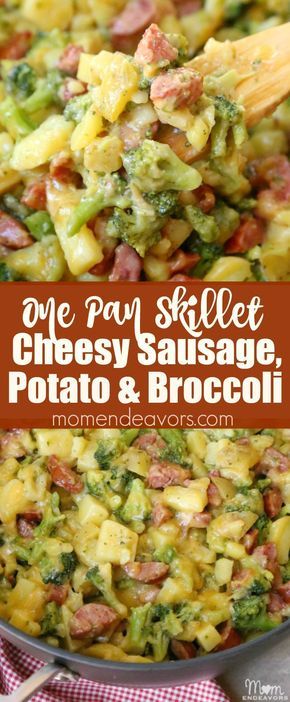 Smoked Sausage Potatoes And Broccoli, Easy One Pot Meals Beef, Kielbasa And Broccoli Recipes, Smoked Sausage And Broccoli Recipes, Potatoes And Broccoli Recipes, Potato And Broccoli Recipes, Recipes Using Sausage, Potato Smoked Sausage Casserole, Johnsonville Sausage Recipes