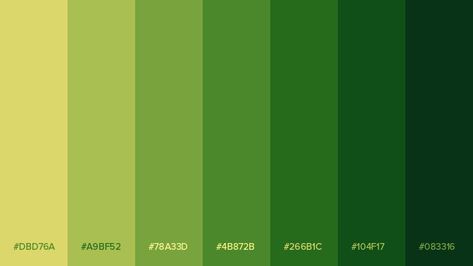 Green Gradient Palette, Green Pubmat, Green Shades Colour Palettes, Flat Color Palette, Gradient Color Design, Color Tips, Color Design Inspiration, Hex Color Palette, Desain Editorial