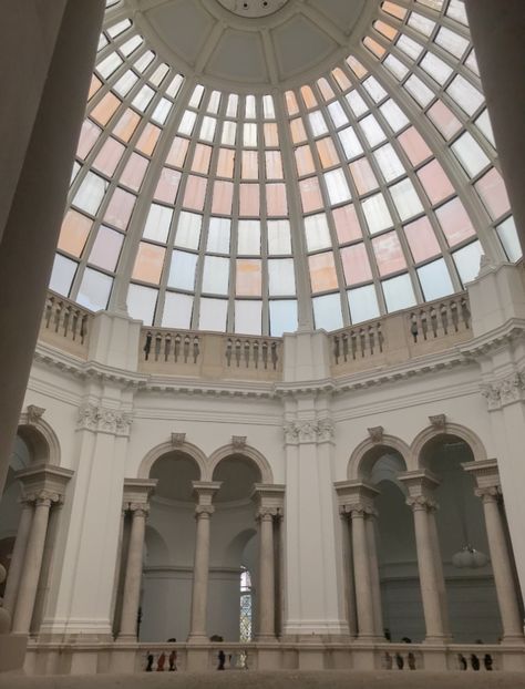 White stone building with stained glass dome ceiling Colourful Academia, Pastel Academia Aesthetic, Types Of Academia, Vibrant Academia, Colorful Academia, Romantic Architecture, Material Moodboard, Pastel Academia, Building Aesthetic