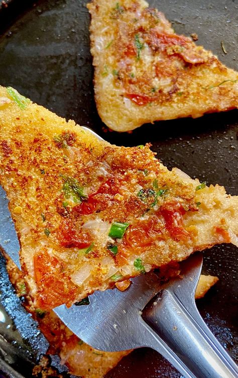 Tomato Indian toast Tomato Toast Recipe, Tomato Toast, Tomatoes On Toast, Multi Grain Bread, Eat Veggies, Green Chutney, Chaat Masala, Recipe Steps, Toast Recipes