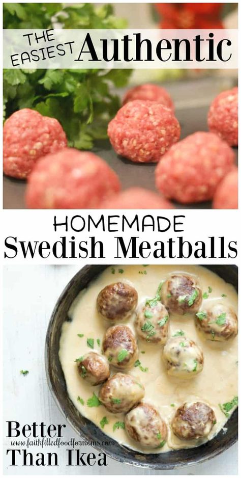 Swedish Meatballs Sauce, Swedish Meatball Sauce Recipe, Authentic Swedish Meatballs, Danish Meatballs, Meatballs Sauce Recipe, Swedish Meatball Sauce, Meatballs Sauce, Homemade Swedish Meatballs, Dinner Homemade