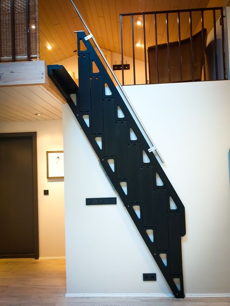 Scale Loft, Folding Staircase, Foldable Stairs, Retractable Stairs, Retractable Ladder, Folding Stairs, Small Staircase, Asma Kat, Tiny House Stairs