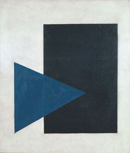 Kazimir Malevich, Black Square, Blue Triangle, 1915. Stedelijk Museum/Amsterdam/The Netherlands. Erich Lessing / Art Resource, NY Kazimir Malevich, Black Rectangle, Russian Art, Art Movement, Art Abstrait, Art Moderne, Geometric Art, Graphic Design Illustration, Online Art