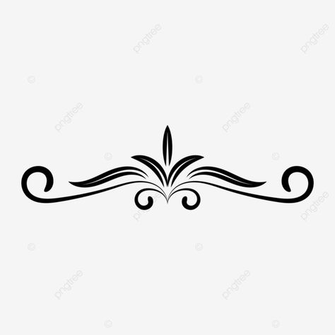 Floral Png Vector, Ornament Design Vector, Dividers Png, Floral Vector Design, Floral Dividers, Vector Ornaments, Line Png, Wedding Png, Ornamental Vector