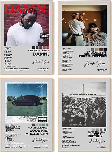 Kendrick Album, Kendrick Lamar Album Cover, Kendrick Lamar Album, Good Kid Maad City, To Pimp A Butterfly, Classroom Wall Decor, Music Signs, Music Album Covers, Classroom Walls