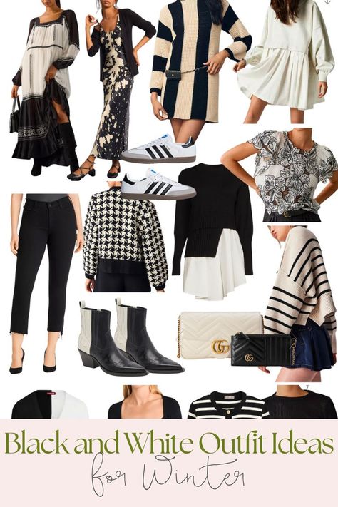 If you've got your heart set for black and white clothing family pictures, these would all be great options! A lot of these would style beautifully for photos or a holiday party. Black And White Outfit Ideas, Black And White Clothing, Outfit Ideas Party, White Outfit Ideas, White Party Outfit, Black And White Outfit, Fall Shows, Best Jeans For Women, Party Outfits For Women