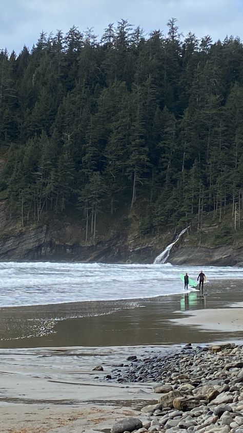 surfing waterfall pnw coast Pnw Coast, West Coast Style, West Coast Fashion, Coastal Life, Dream Travel Destinations, Sharing Board, Oregon Coast, Vancouver Island, Medical School