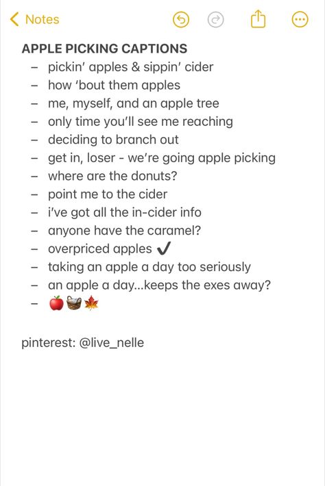 Instagram Captions For Apple Picking, Apple Orchard Captions For Instagram, Fall Photo Dump Captions, Pumpkin Patch Ig Captions, Corn Maze Captions For Instagram, Apple Picking Captions For Instagram, Apple Captions For Instagram, Pumpkin Captions Instagram, Fall Content Ideas