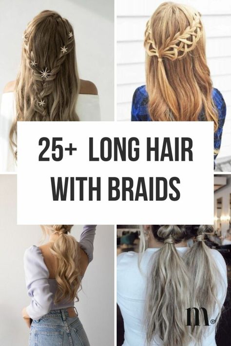 Hippie Hairstyles For Long Hair, Long Hair With Braids, Holiday Braids, Hair With Braids, Cute Hairstyles For Long Hair, Boho Braided Hairstyles, Good Haircut, Waterfall Hairstyle, Loose French Braids