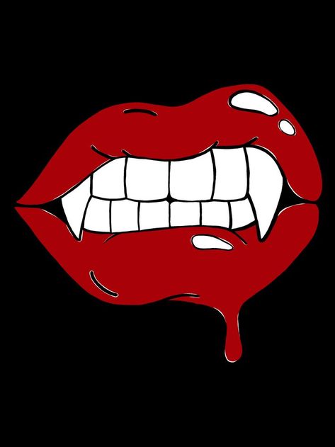 halloween wall art Welcome Printable, Vampire Mouth, Mouth Tattoo, Lip Pictures, Vampire Lips, Dripping Lips, Halloween Wall Art, Lips Print, Lip Art