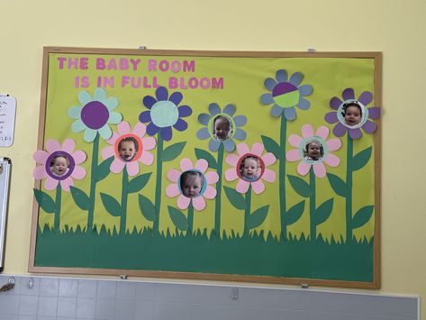 Infant Room Family Board, Infant Room Class Theme, Spring Bulletin Boards Infants, Infant Room Daycare Decorations Baby, Welcome To The Infant Room, Posters For Infant Classroom, Infant Room Daycare Decorations Spring, Infant Crafts Daycare March, Infant Wall Decor Daycare