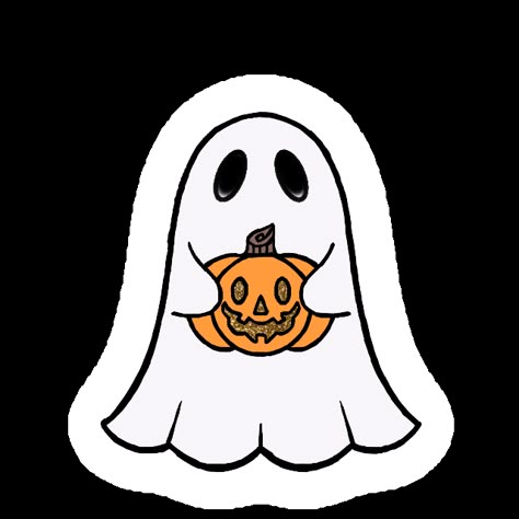 Pumpkin And Ghost Drawing, Cute Halloween Drawings Pumpkin, Pumpkin Ghost Drawing, Ghost With Pumpkin Drawing, Simple Fall Pictures, Easy To Draw Halloween Pictures, Cute Halloween Ghost Drawing, Cute Things To Draw Halloween, Halloween Whiteboard Art Easy