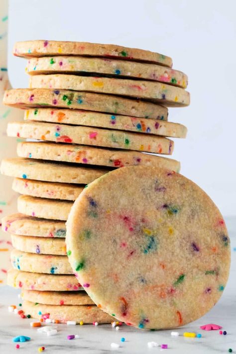 Teresa Giudice Sprinkle Cookies · The Typical Mom Cutout Cookie Recipe, Sprinkle Cookies Recipe, Plain Sugar Cookies, Cutout Cookie, Cut Out Cookie Recipe, Funfetti Cookies, Cutout Cookies, Sprinkle Cookies, Pretty Cookies