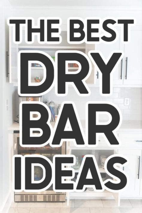 Remodel Bar Ideas, Basement Wet Bar With Ice Maker, Dry Bar Set Up, Back Bar Ideas Basements, Fun Bar Room Ideas, Basement Drink Station, Unique Dry Bar Ideas, Basement Bar Themes, Bar Entertainment Ideas