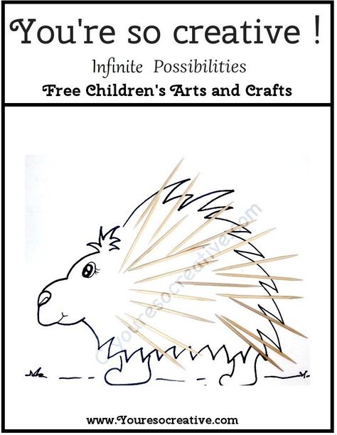 Porcupine Preschool Craft, Porcupine Craft Preschool, Porcupine Craft, Acne Home Remedies, Leaf Projects, Home Remedies For Acne, Good Nutrition, Arts And Craft, Afterschool Activities