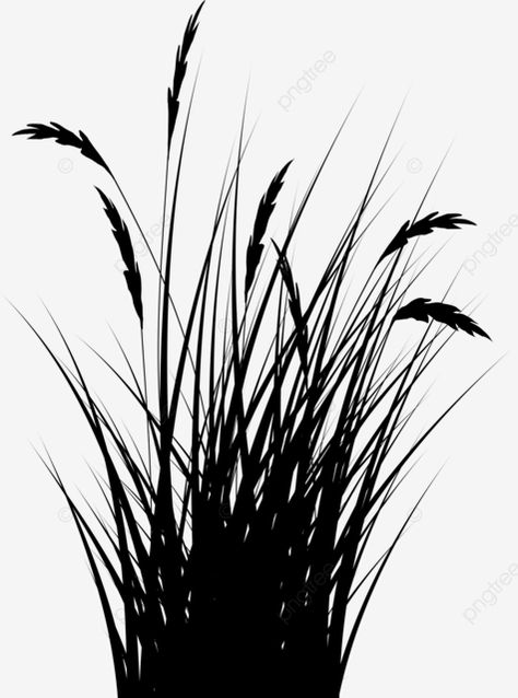 reeds grass silhouette Grass Sketch, Drawing Silhouette, Grass Clipart, Grass Silhouette, Grass Drawing, Silhouette Drawing, Wild Grass, Alight Motion, India Ink