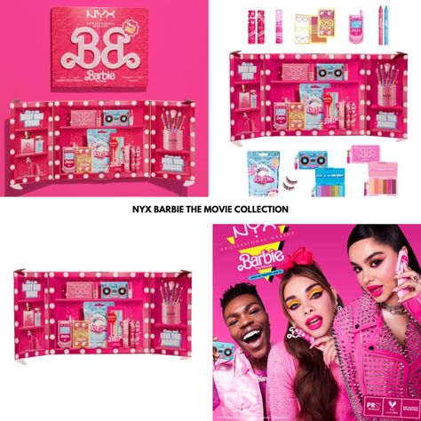 Nyx Barbie, Summer 2023 Makeup, Barbiecore Fashion, 2023 Makeup, Pr Kit, Barbie The Movie, Makeup Pallets, Barbie Makeup, Makeup News