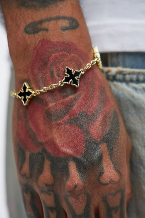 Available In Gold/Black. Wrist Size 8 Cross Pendants Imported | Mens More Than Blessed Bracelet in Gold/Black by Fashion Nova Jewelry Men Gold, Male Jewelry Gold, Mens Gold Jewelry Aesthetic, Men Minimalist Jewelry, Men Wrist Accessories, Male Bracelets Gold For Men, Men S Jewelry, Cheap Boyfriend Gifts, Jewelry Accessories For Men