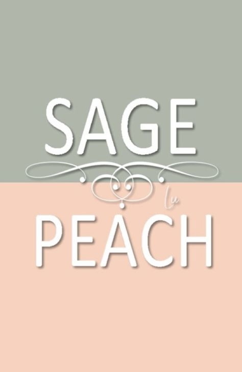 Sage Green And Peach, Peach Bedroom, Peach Nursery, Peach Color Palettes, Green Laundry, Wall Color Combination, Peach Walls, Peach Palette, Peach Aesthetic