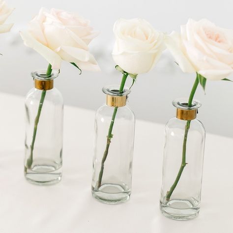 Useful and Practical Wedding Favors | Beau-coup Page 3 Gold Geometric Candle Holder, Bottle Flower Vase, Tea Light Holder Hanging, Geometric Candle Holder, Unique Flower Vases, Round Glass Vase, Geometric Candles, Gold Wedding Colors, Simple Wedding Centerpieces