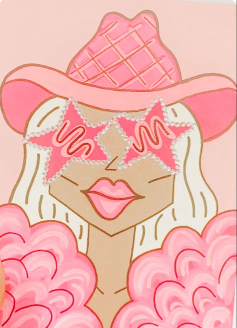 Painting Preppy Ideas, Girly Painting Ideas, Freshie Images, Preppy Crafts, Preppy Drawings, Dorm Room Paintings, Bday Banner, Dorm Paintings, Barbie Painting