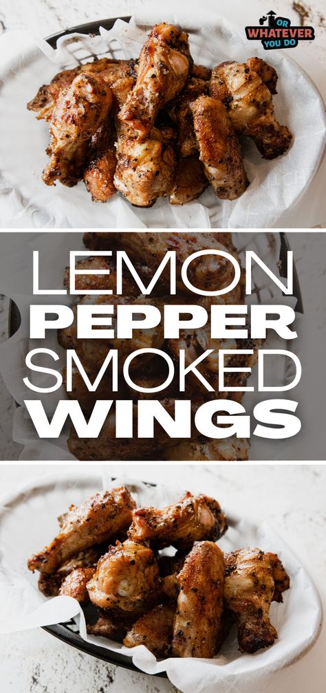 Pellet Grill Wings Recipes, Traeger Wings Recipe, Smoked Lemon Pepper Wings, Smoked Wings Pellet Grill, Smoked Chicken Wings Pellet Grill, Smoked Wings Recipe, Smokers Recipes, Lemon Pepper Chicken Wings Recipe, Meat Church