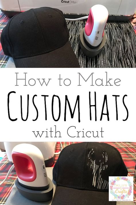 Do you love ball caps? Learn how to make custom hats with Cricut. Get out your Cricut machine, Cricut Mini Easypress, iron on and follow this tutorial. Easypress Projects, Cricut Hats, Cricut Room, Cricut Blades, Cricut Iron On Vinyl, Smith Wedding, How To Use Cricut, Cricut Mat, Cricut Stencils