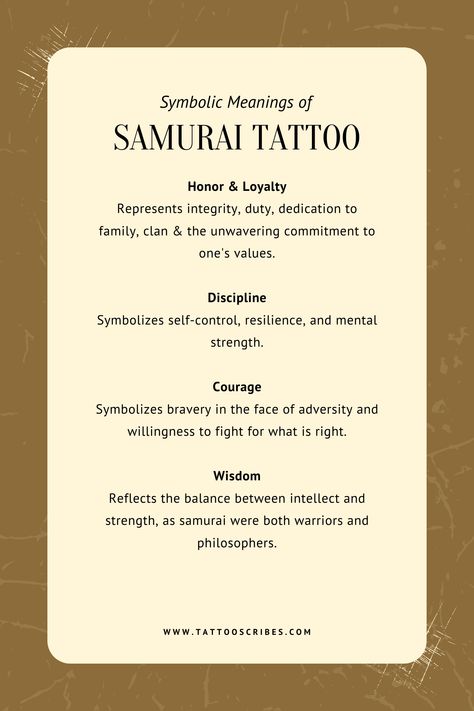 Ever wondered about Samurai tattoos? They're not just cool—they stand for strength, honor, and warrior spirit. Whether you're thinking of a bold sleeve, a forearm piece, or a classic Japanese design, there's so much to explore. Save this pin for later to get inspired and dive into the world of Samurai tattoos when you're ready! Tattoos Strength, Samurai Tattoos, Strength Tattoo, Samurai Tattoo, Warrior Spirit, Mental Strength, Philosophers, Self Control, Japanese Design