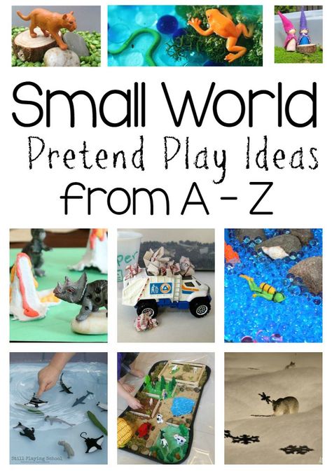 Small World Pretend Play from A to Z Series has TONS of miniature play ideas for kids! Pretend Play Ideas, Little Red Hen, Imaginary Play, Invitation To Play, Small World Play, Three Little Pigs, Play Based, Play Ideas, Garbage Truck