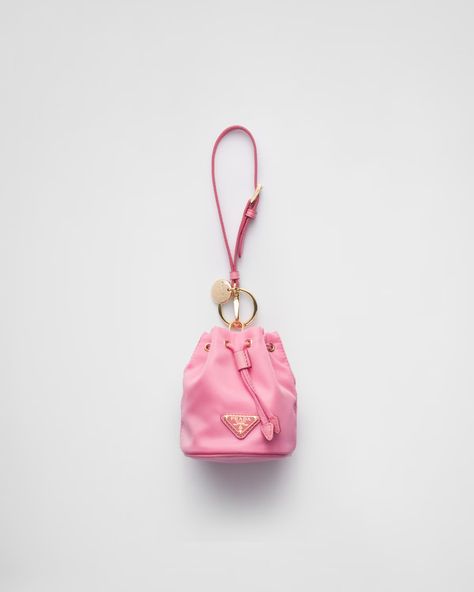 Begonia Pink Prada Re-Edition 1978 Re-Nylon mini-pouch | PRADA Versace Interior, Pink Prada Bag, Pouch Aesthetic, Prada Mini Bag, Pink Prada, Hot Pink Bag, Prada Mini, Design Club, Prada Re Edition