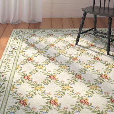 Hand-hooked wool rug with a floral motif. Features:Avoid direct and continuous exposure to sunlightDo not pull loose ends clip them with scissors to removeRemove spills immediately; blot with a clean cloth by pressing firmly around the spill to absorb as much as possible. For hard-to-remove stains, professional rug cleaning is recommended. Rugs can vary approx 3-4 inches from the advertised sizePatterns are subject to change based on rug sizeCotton backingMaterial: WoolMaterial Details (Rug Size Shabby Chic Area Rugs, Hand Hooked Wool Rug, Floral Area Rug, Hooked Wool, Cottage Bedroom, Remove Stains, Loose Ends, Ivory Area Rug, Green Bathroom