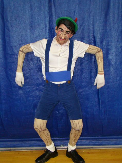 Idea for Pinocchio. Pinochio Drama, Shrek Jr Costumes, Shrek Makeup, Shrek Rave, Pinocchio Costume, Shrek Musical, Shrek Jr, Theater Mom, Shrek Costume