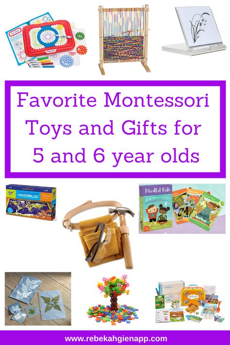 These Montessori toys and gifts keep 5 and 6 year olds learning beyond the school day.#montessoriathome #giftguide Montessori Mom, Best Montessori Toys, Homeschooling Kindergarten, Montessori Playroom, Montessori Learning, Work Goals, Montessori Classroom, Board Games For Kids, Smart Cookie