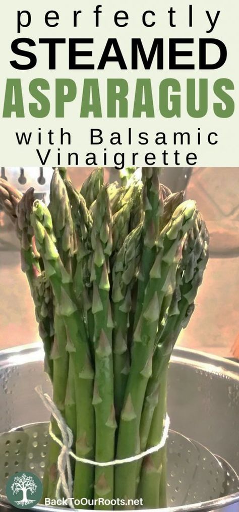 Asparagus Balsamic, Asparagus Dishes, Creamy Asparagus, Steamed Asparagus, Asparagus Soup, Fresh Asparagus, Balsamic Vinaigrette, Asparagus Recipe, Fresh Chives