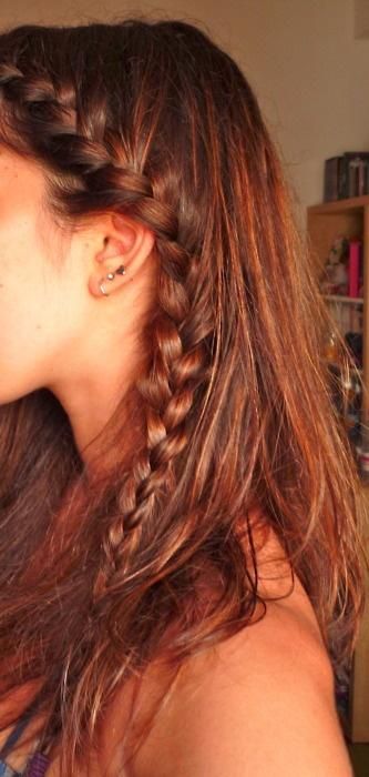 Side French Braids, Creative Hair, Peinados Fáciles Para Cabello Corto, Hozier, French Braid, Hairstyles For School, Aesthetic Hair, Hair Dos, Gorgeous Hair