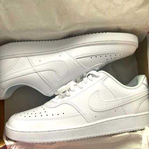 Nike Court Vision Lo. Brand New, Never Worn! Nike Court Vision, Court Vision, Nike White, Shoes Nike, White Nikes, Men's Nike, Nike Men, Nike Shoes, Color White